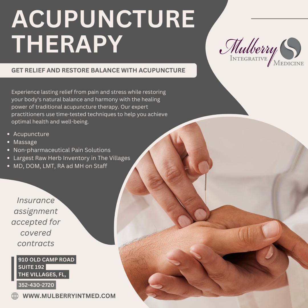 Mulberry Integrative Medicine, Inc. Facebook ad from Nov 4, 2024
