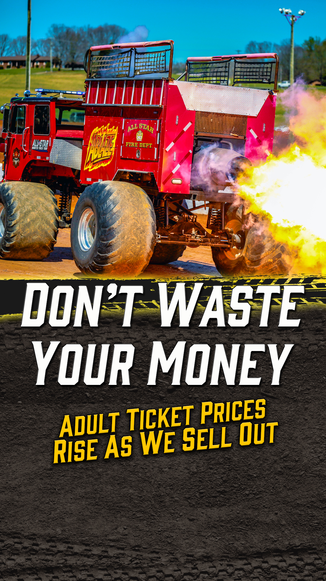 All Star Monster Truck Tour Facebook ad