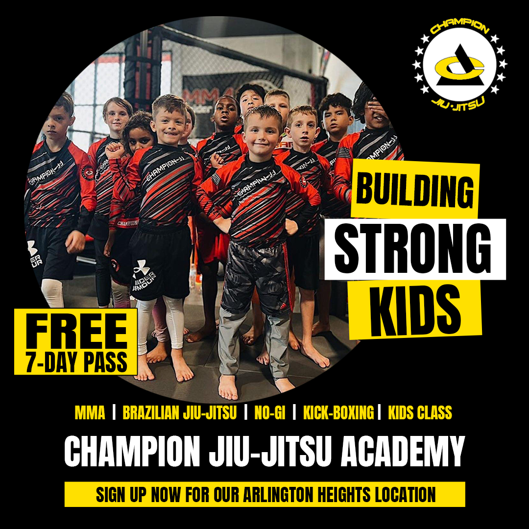 Champion Jiu-Jitsu at Spider GYM MMA Club Facebook ad: FREE 7 Day Kids Martial Arts