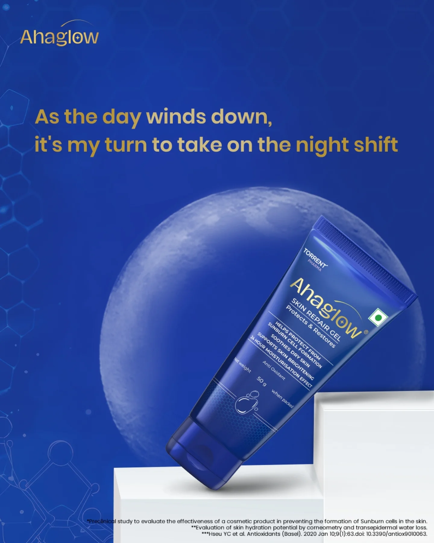 Ahaglow Facebook ad