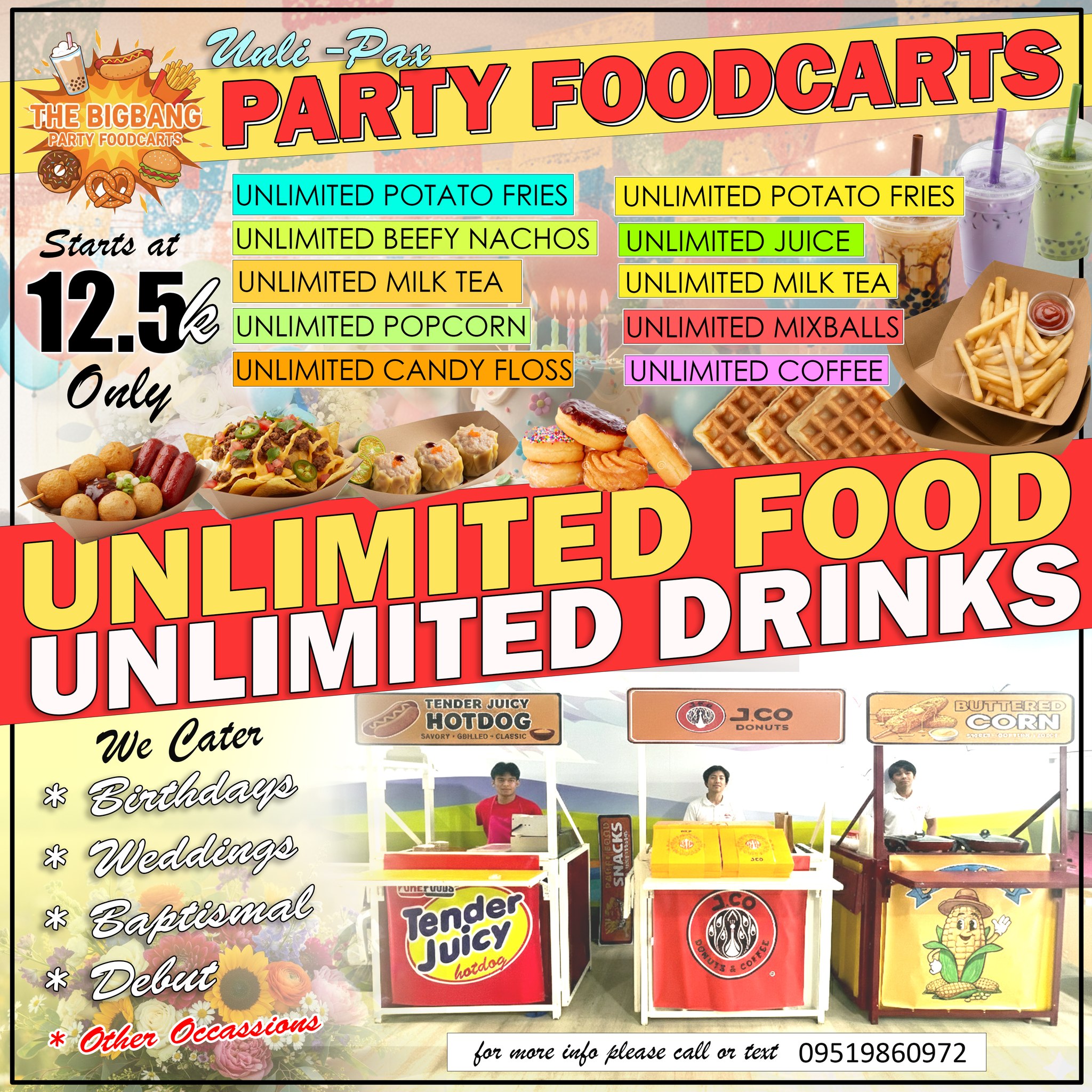 The BigBang Party Foodcarts Facebook ad: THE BIGBANG - Party Foodcarts