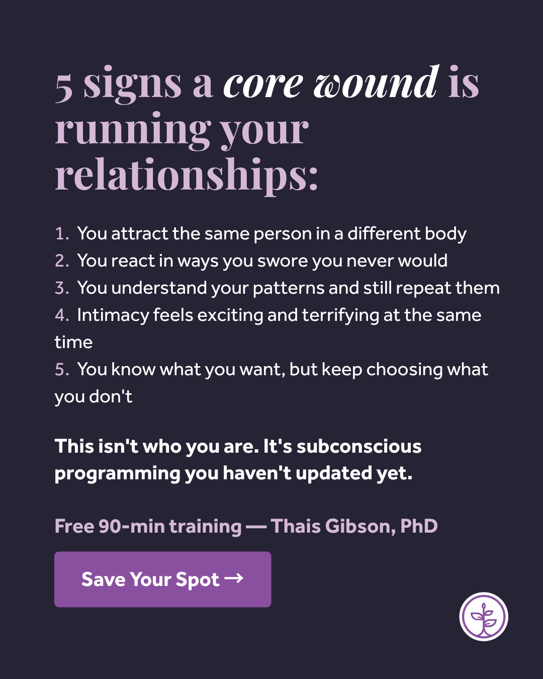 The Personal Development School Facebook ad