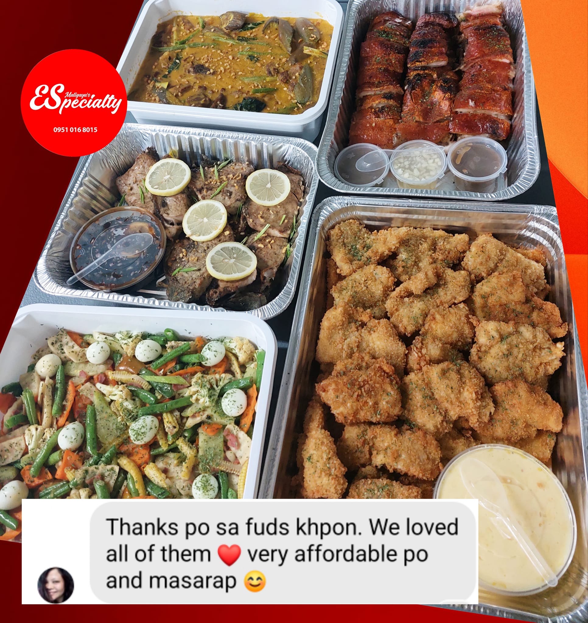 Maligaya ESpecialty Food House Facebook ad: Planning your ESpecial occasions?