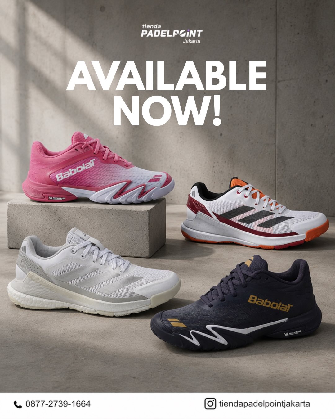 Tienda Padelpoint Jakarta Facebook ad: Step into the court with confidence.