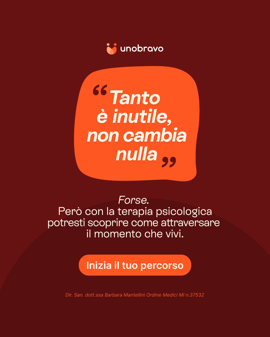 Unobravo Facebook ad