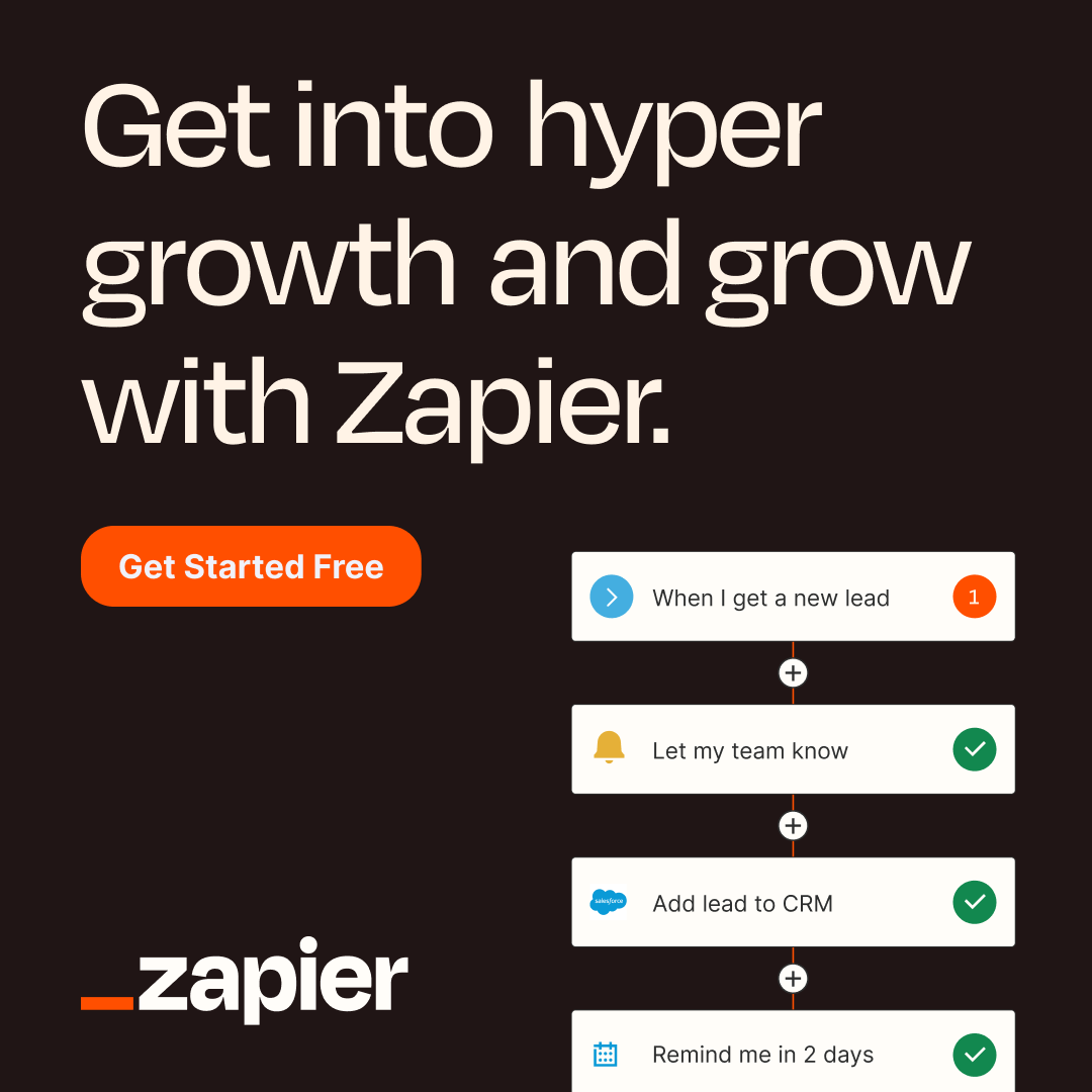 Zapier Facebook ad