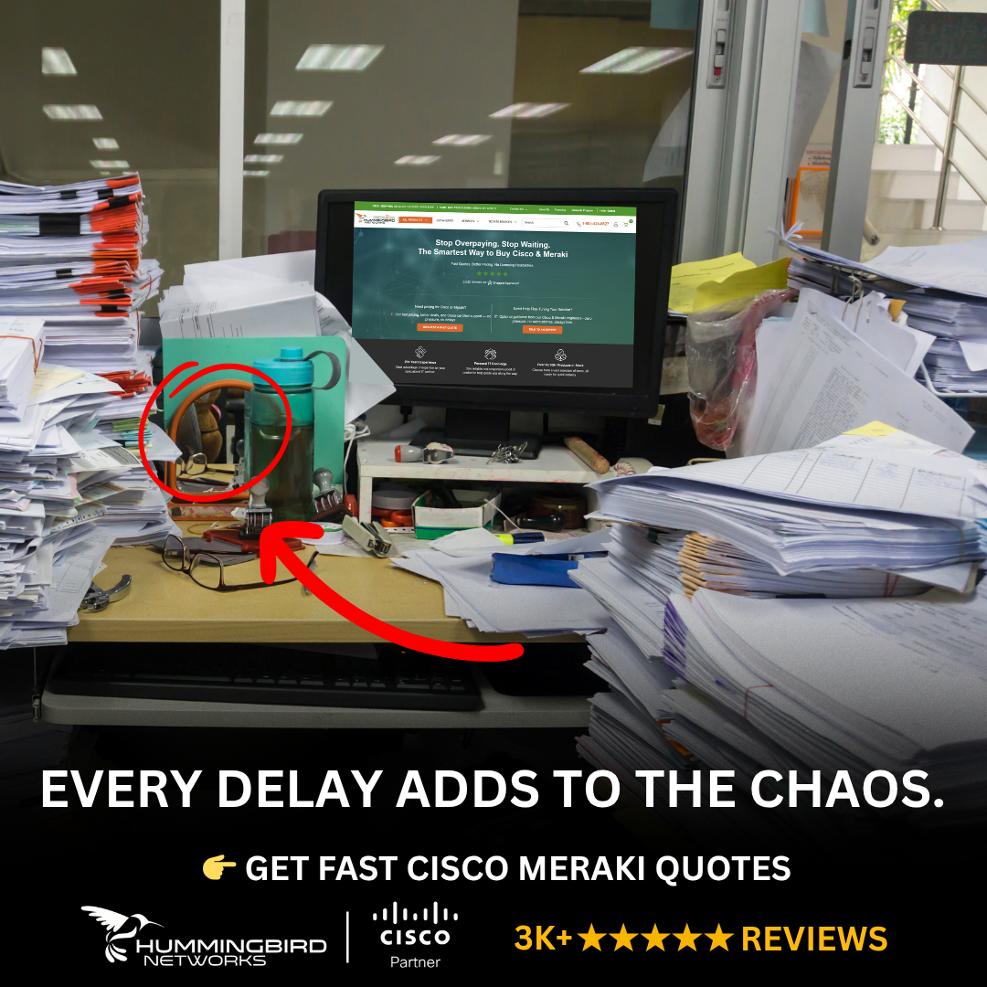 Hummingbird Networks Facebook ad: Need Cisco or Meraki Pricing? Skip the Wait.