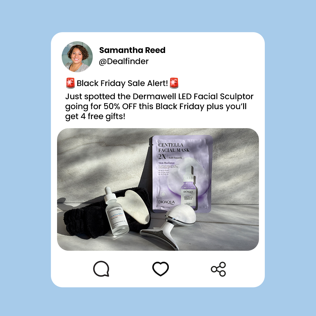 Dr. Sofia Facial Studio Facebook ad: 50% OFF + 4 Free Gifts Today!