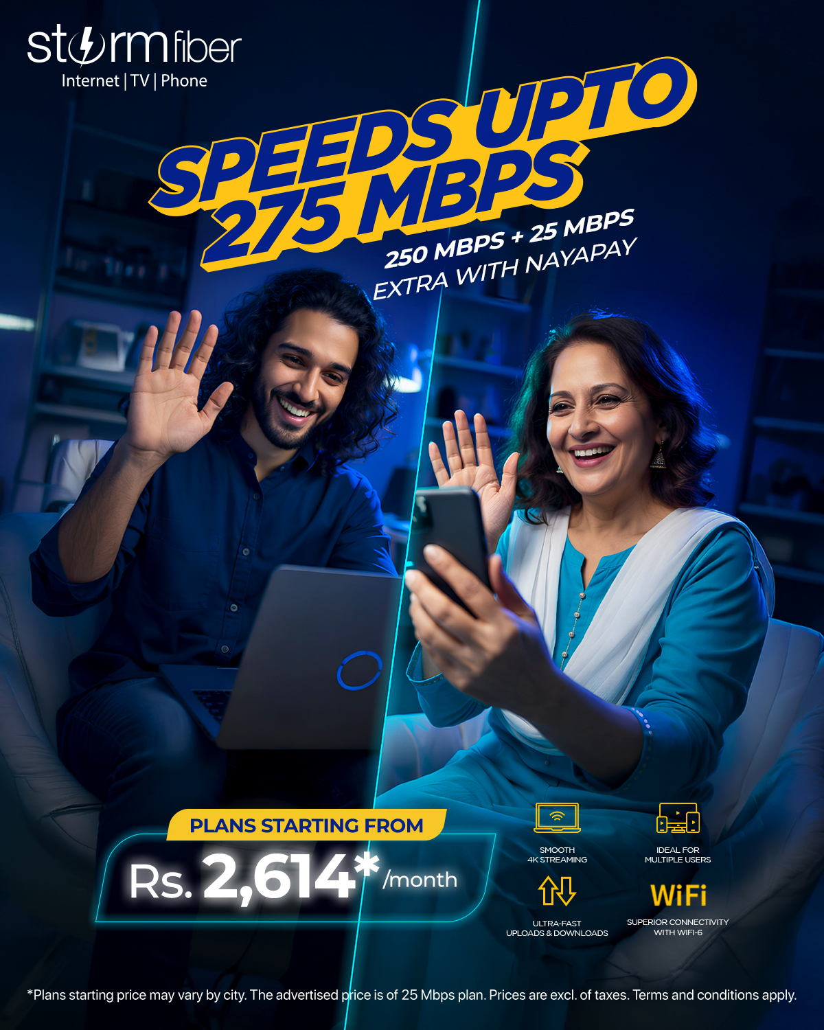 StormFiber Facebook ad