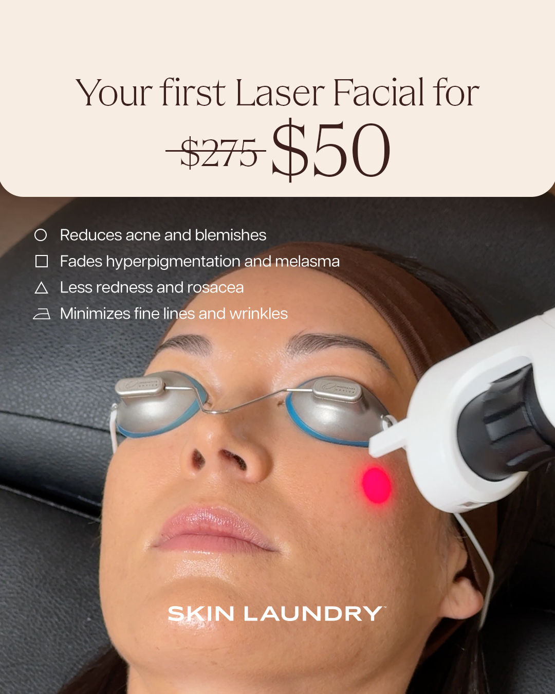 Skin Laundry Facebook ad