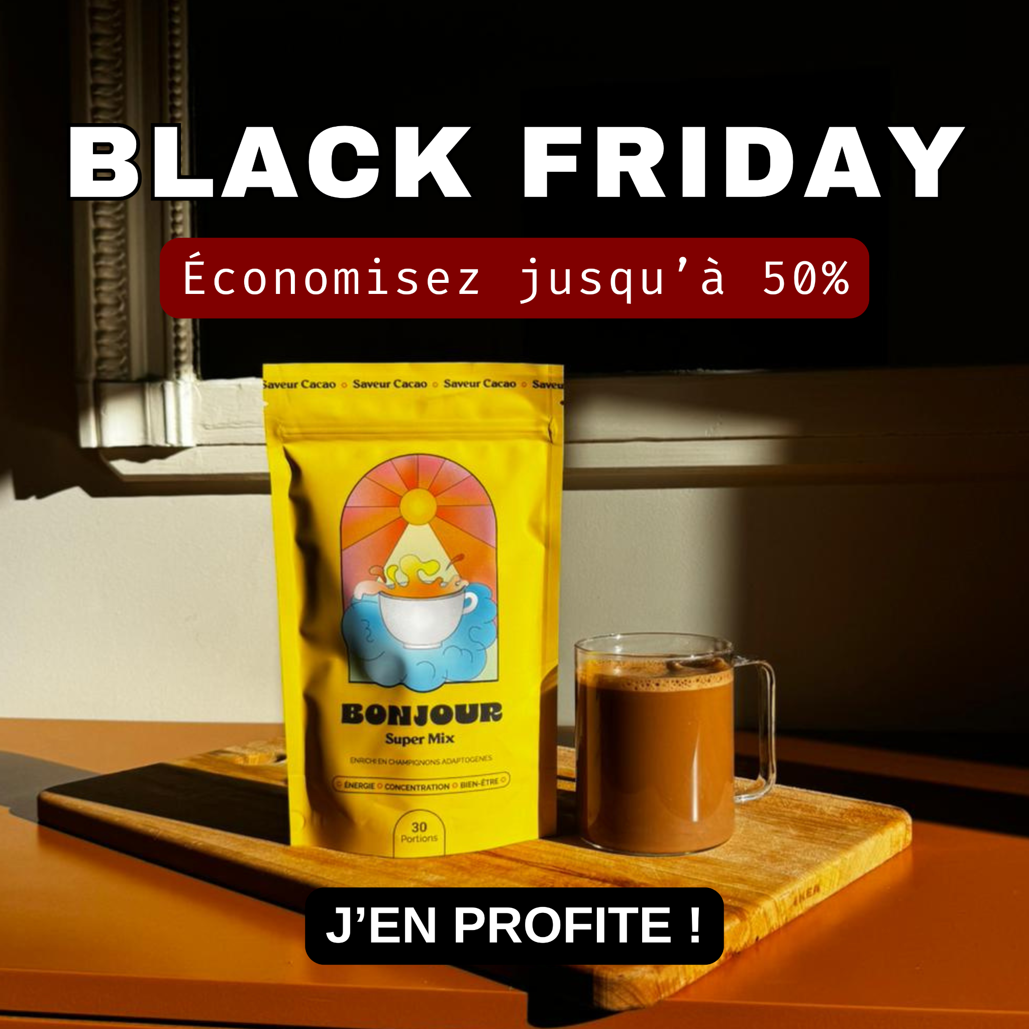 Bonjour Facebook ad