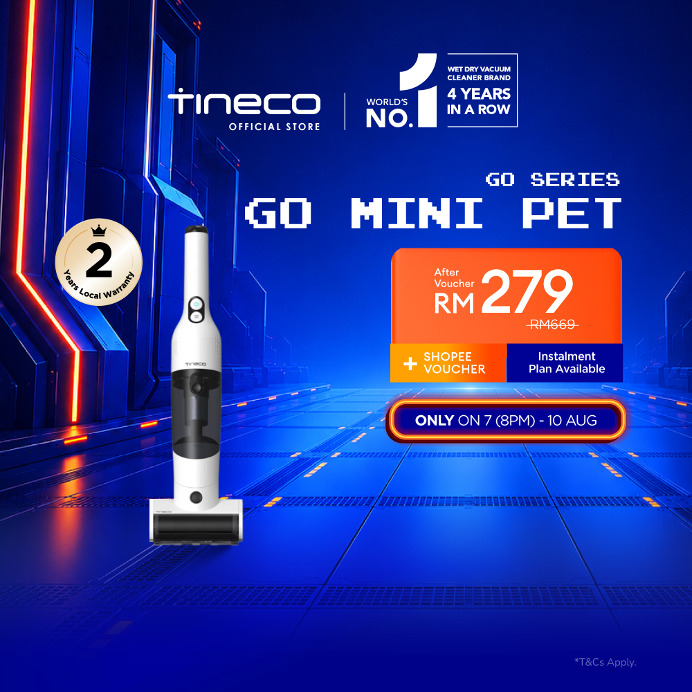 Tineco Facebook ad: Save big with Tineco shop on Shopee!