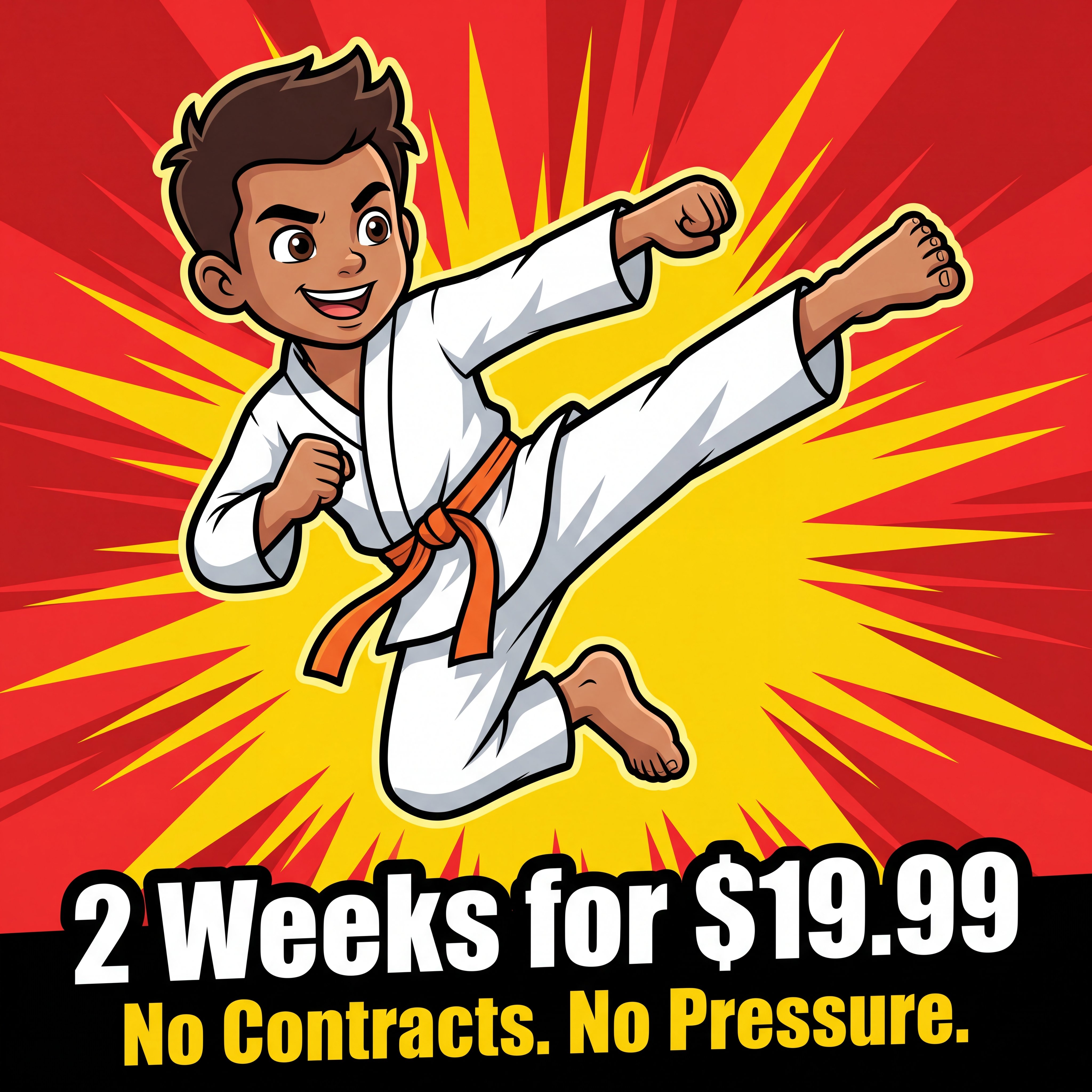 The 1-2 Punch Family Martial Arts & Fitness Center Facebook ad