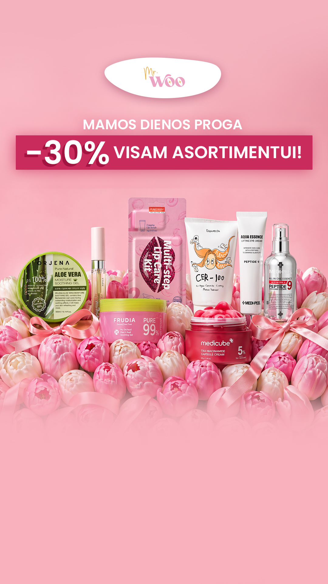 Korėjietiška kosmetika Mr. Woo House Facebook ad