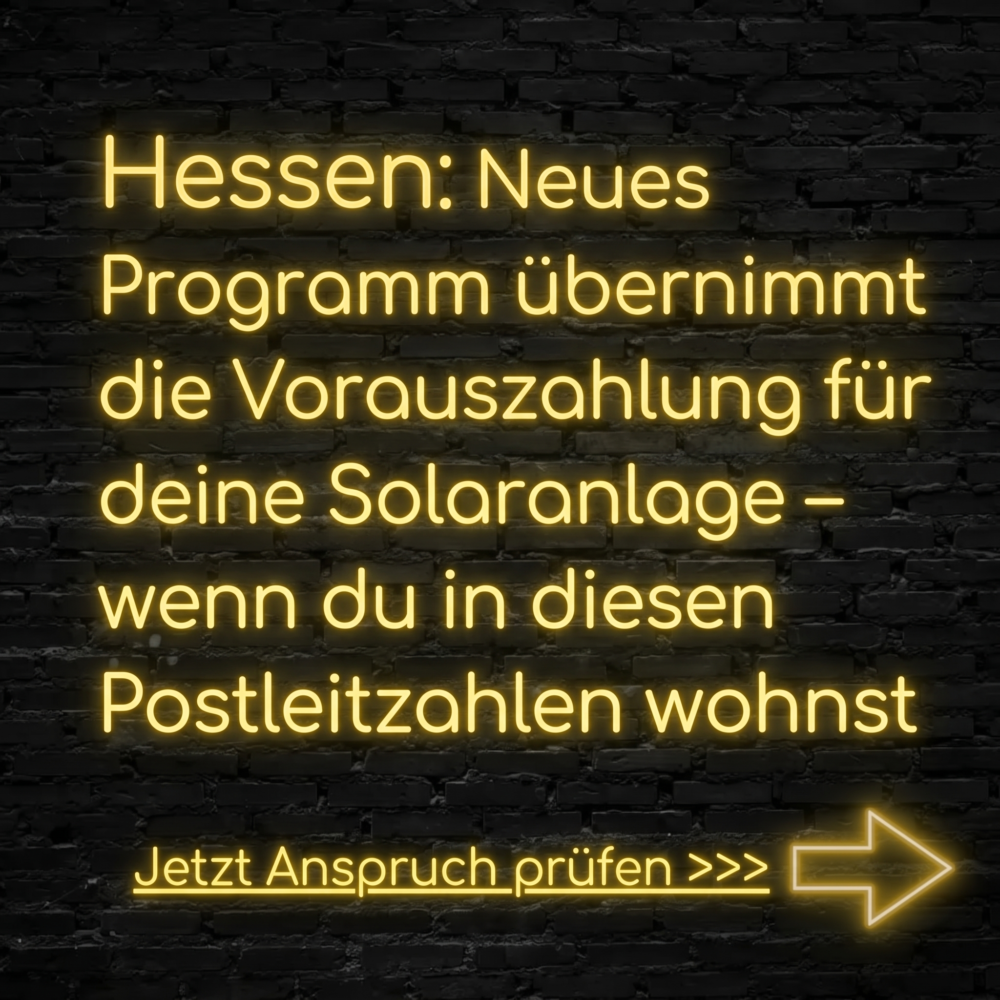 Nationaler Solar Ratgeber Facebook ad: Hessen: Jetzt Anspruch prüfen