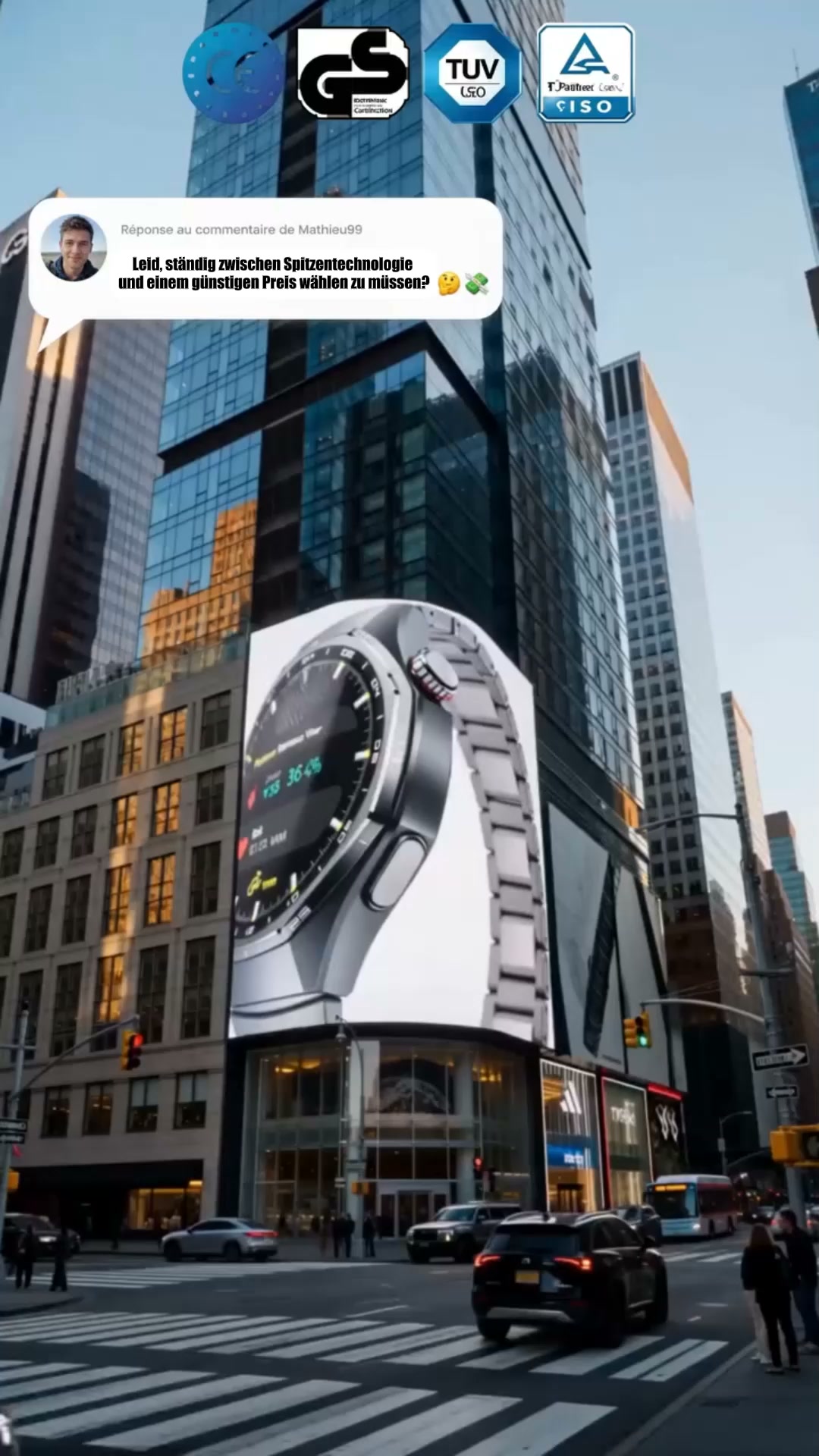 Bzmfqe7 Facebook ad: Bestseller GT6 Pro Smartwatch|Bluetooth‑Anrufe…