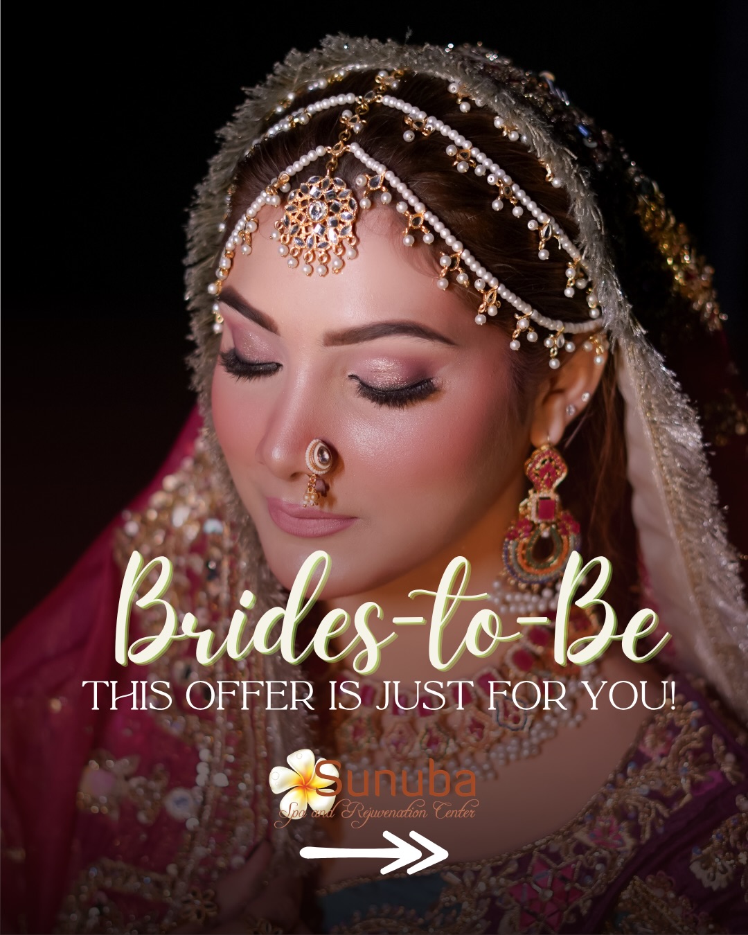 Sunuba salon & Spa rejuvenation centre Facebook ad: Pre Bridal Services for all our Brides to…