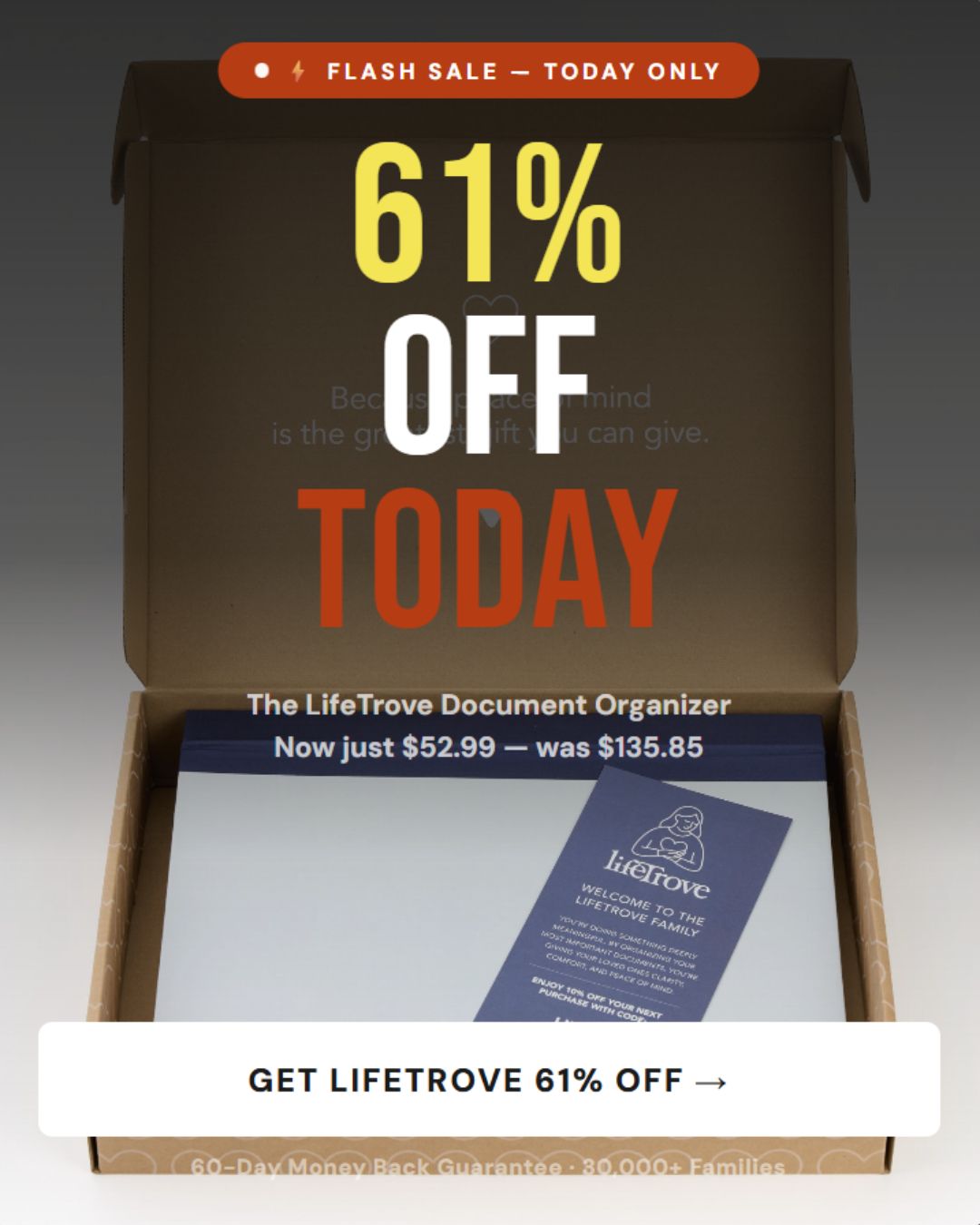 LifeTrove Facebook ad