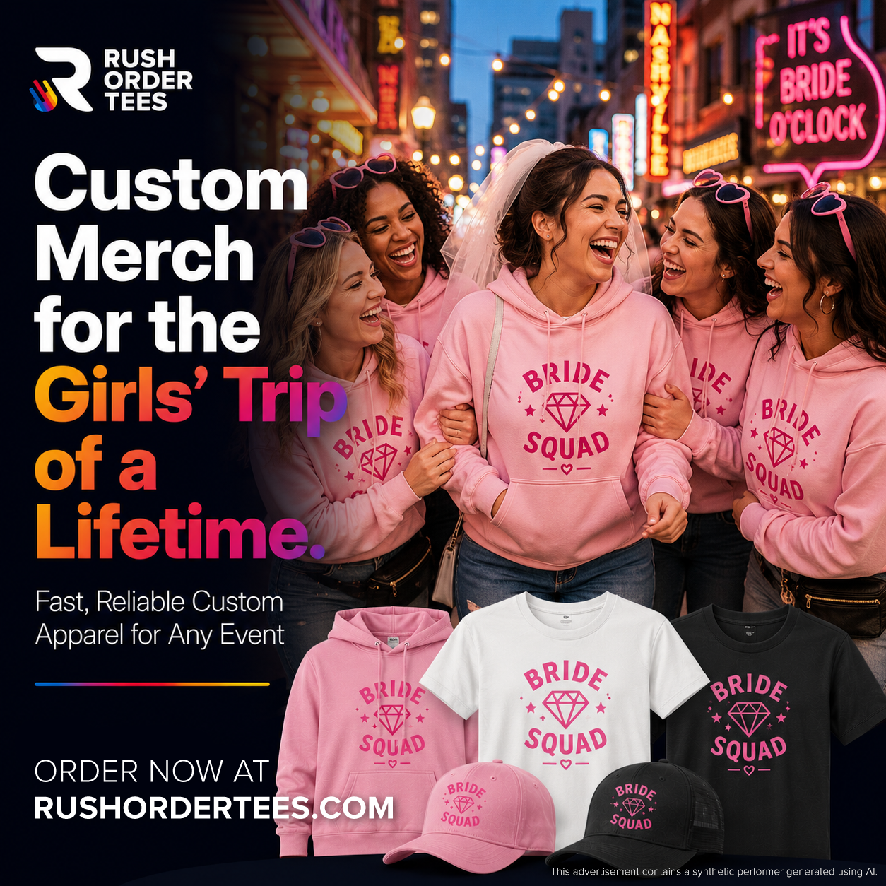 Rush Order Tees Facebook ad