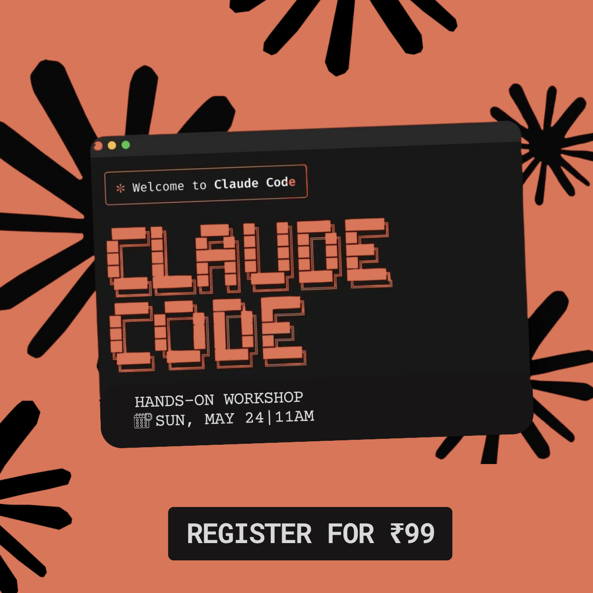 Build Fast with AI Facebook ad: Master Claude AI Live @ ₹99
