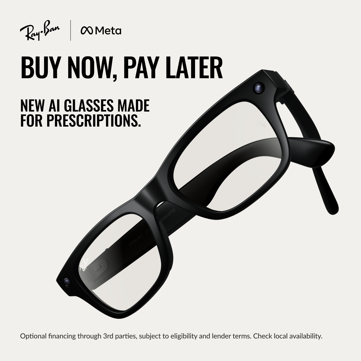 Ray-Ban Meta Facebook ad