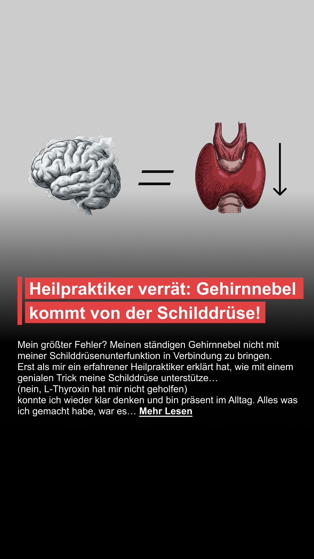 Mission Schilddrüse Facebook ad