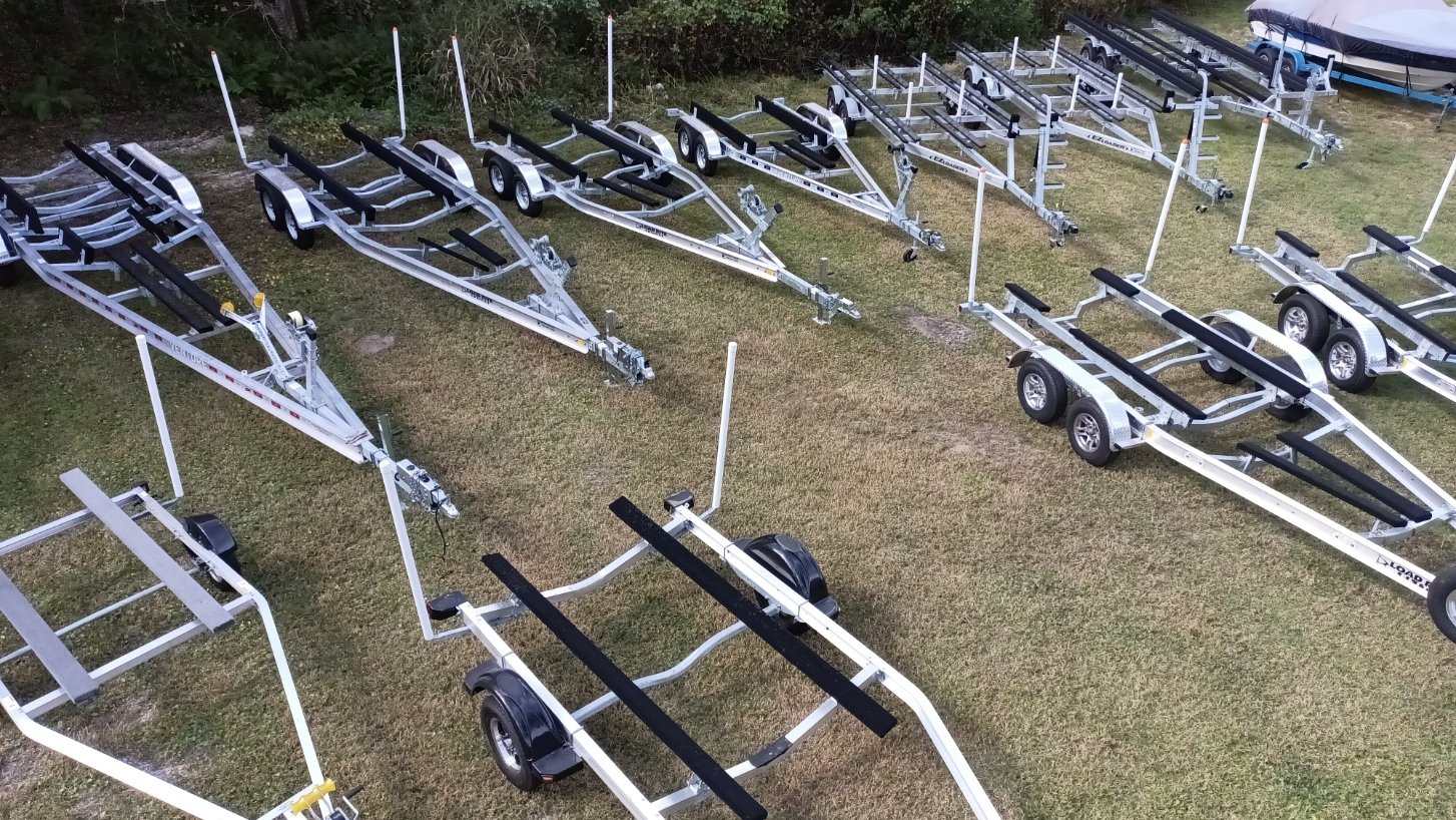 Ron Du Facebook ad: Aluminum Boat Trailers. In Stock. Finance and Lease Option
