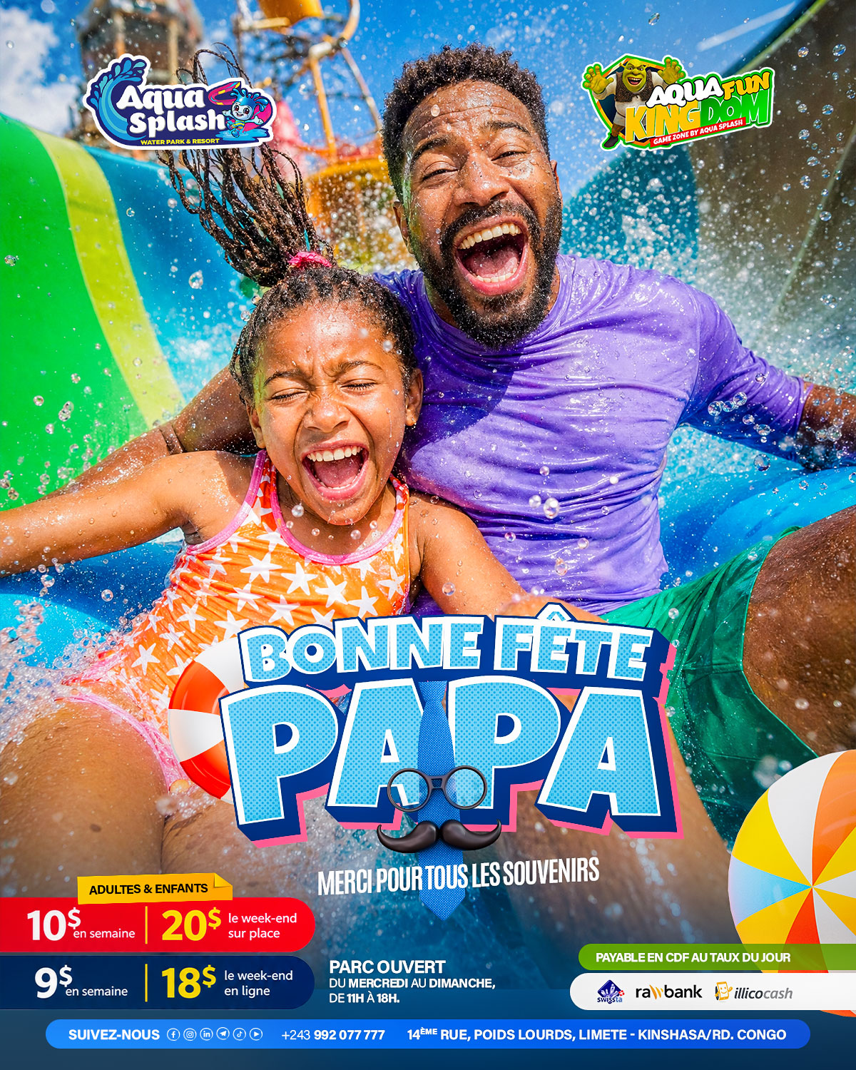 Aqua Splash Facebook ad