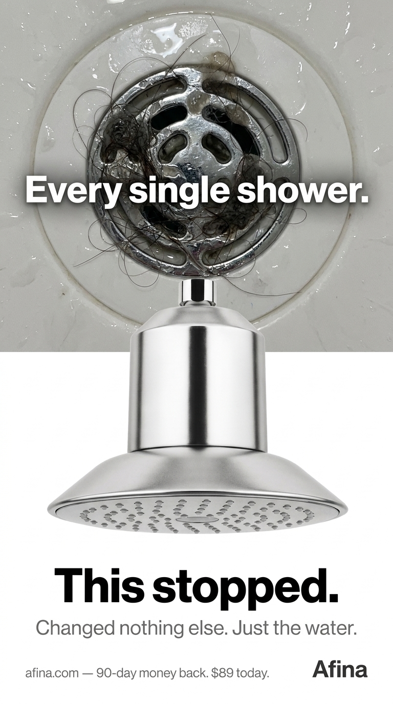 Showerlabs Facebook ad