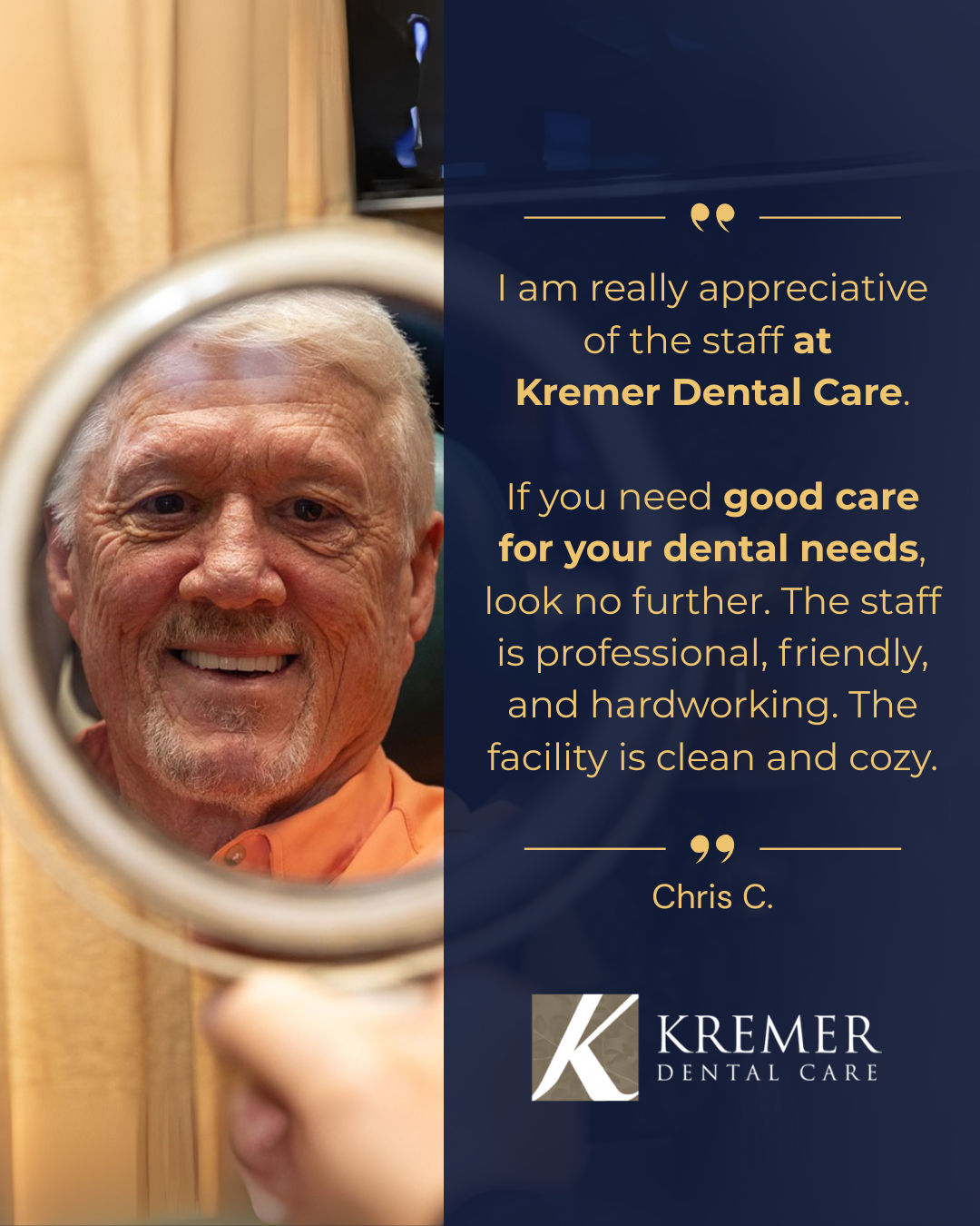Kremer Dental Care Facebook ad