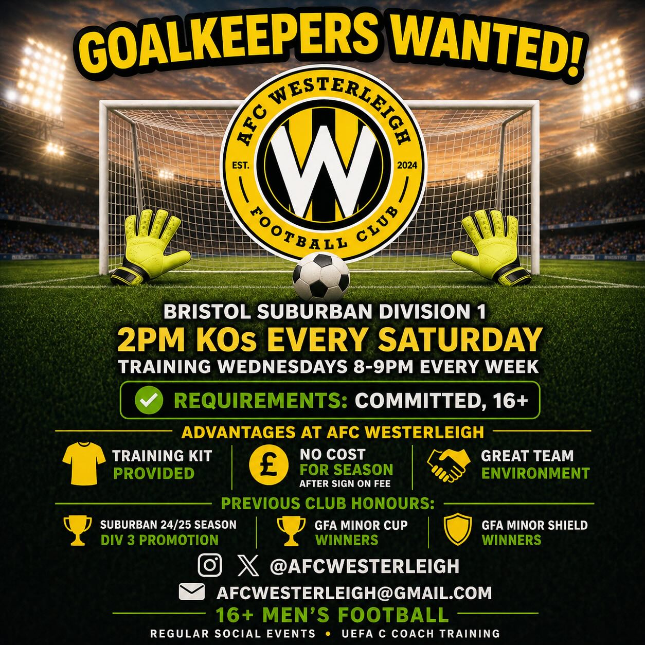 AFC Westerleigh Facebook ad