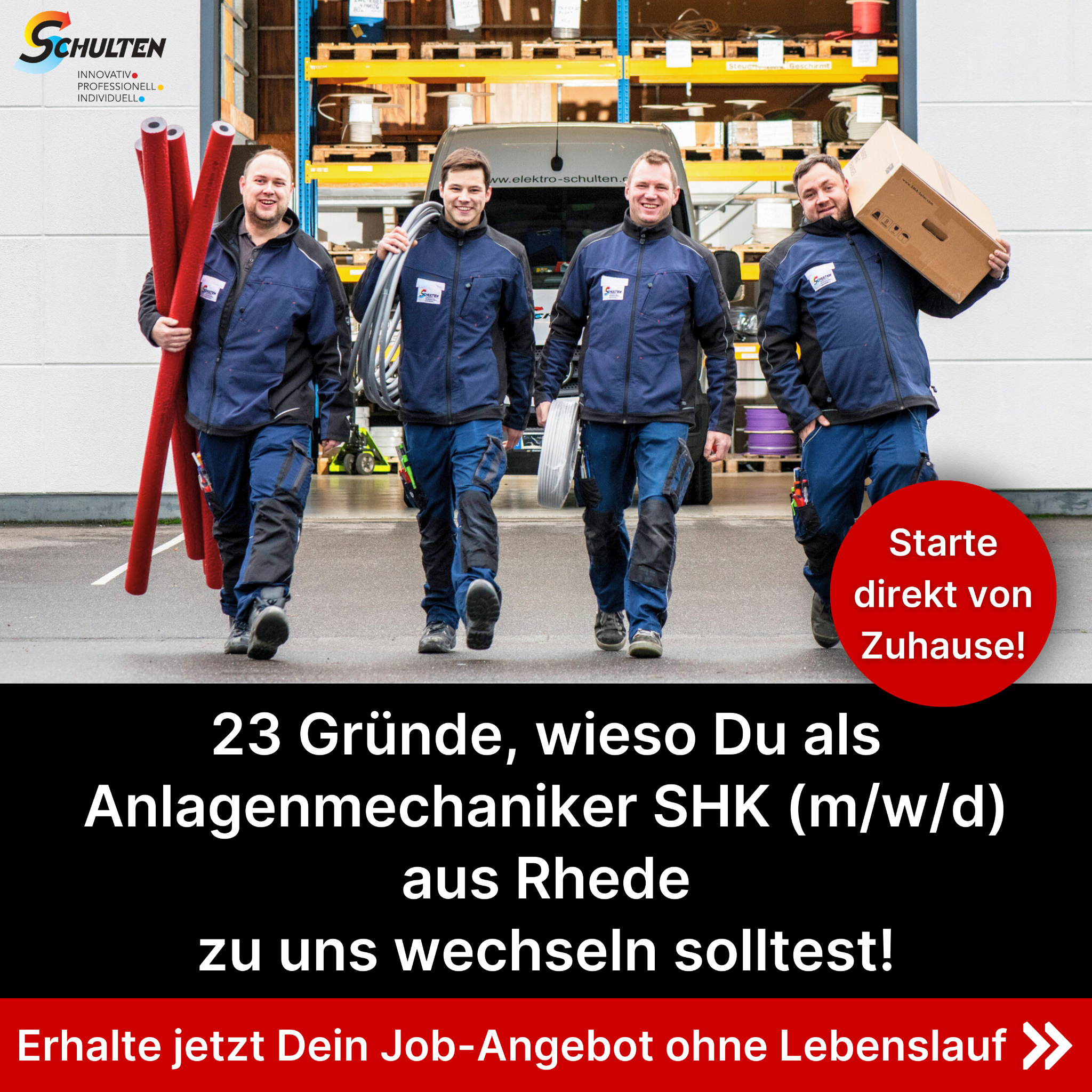 Candidate Flow: SHK Karriere Facebook ad