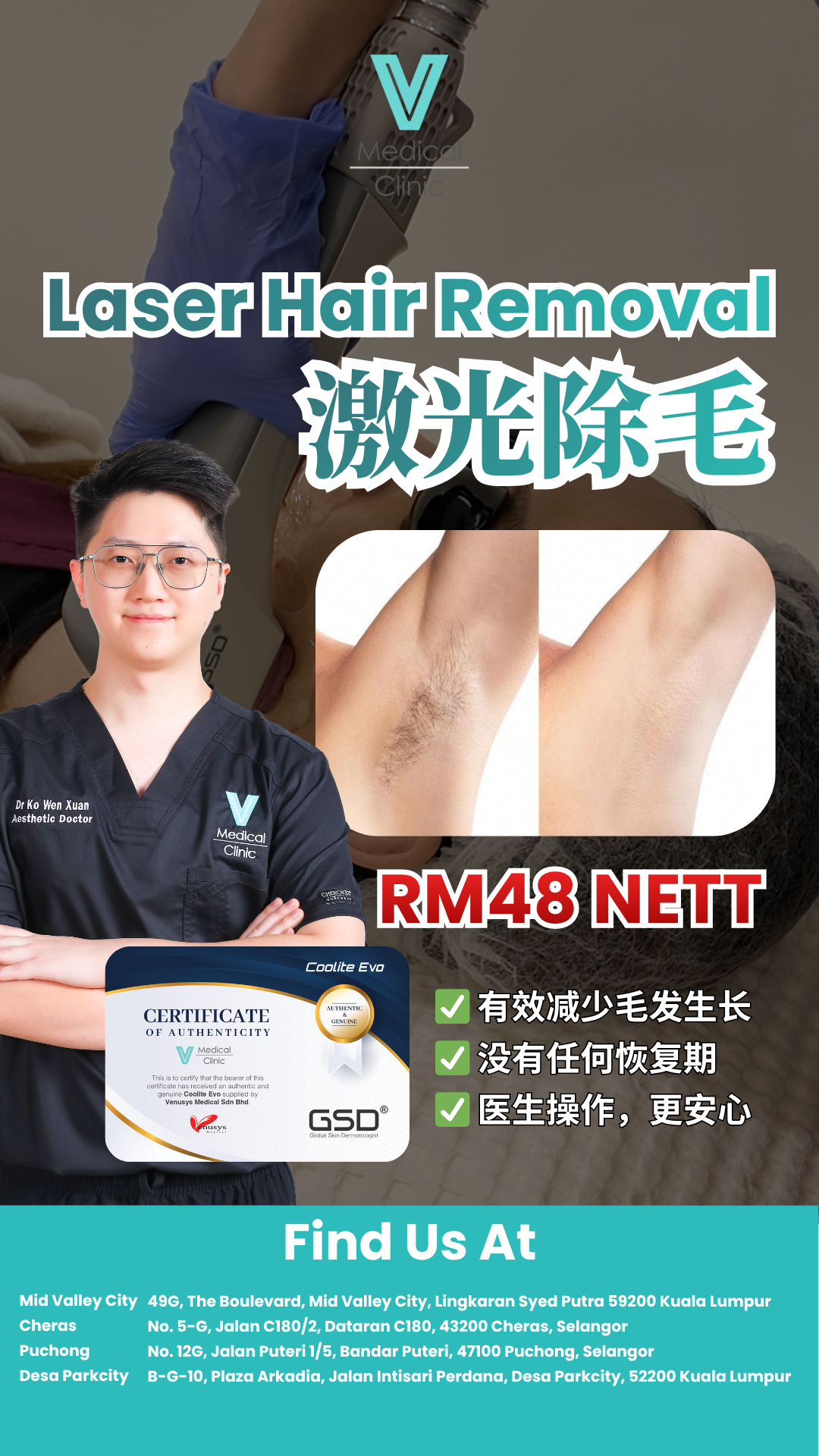 V Medical Clinic Malaysia Facebook ad