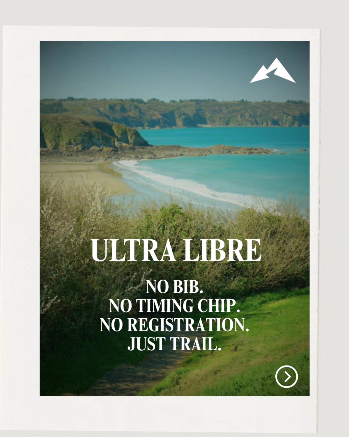 trailrunadvisor Facebook ad: What if trail running didn't need a bib…