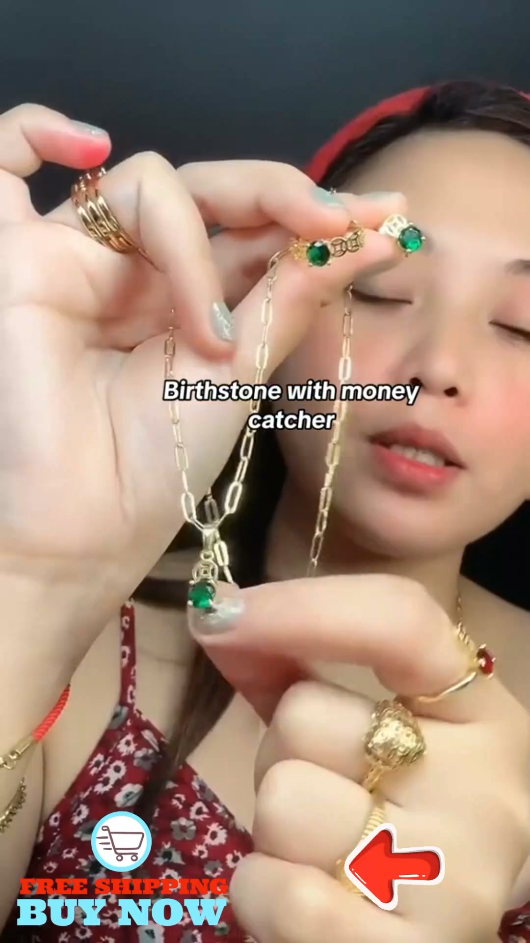 Lucky Aura Facebook ad: Find Your Birthstone Today