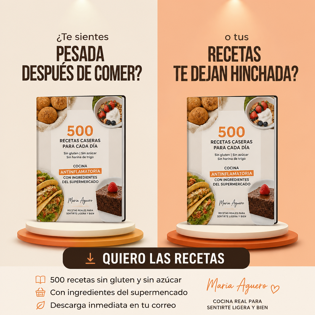 Maria Aguero Facebook ad: 500 recetas caseras, sin trigo