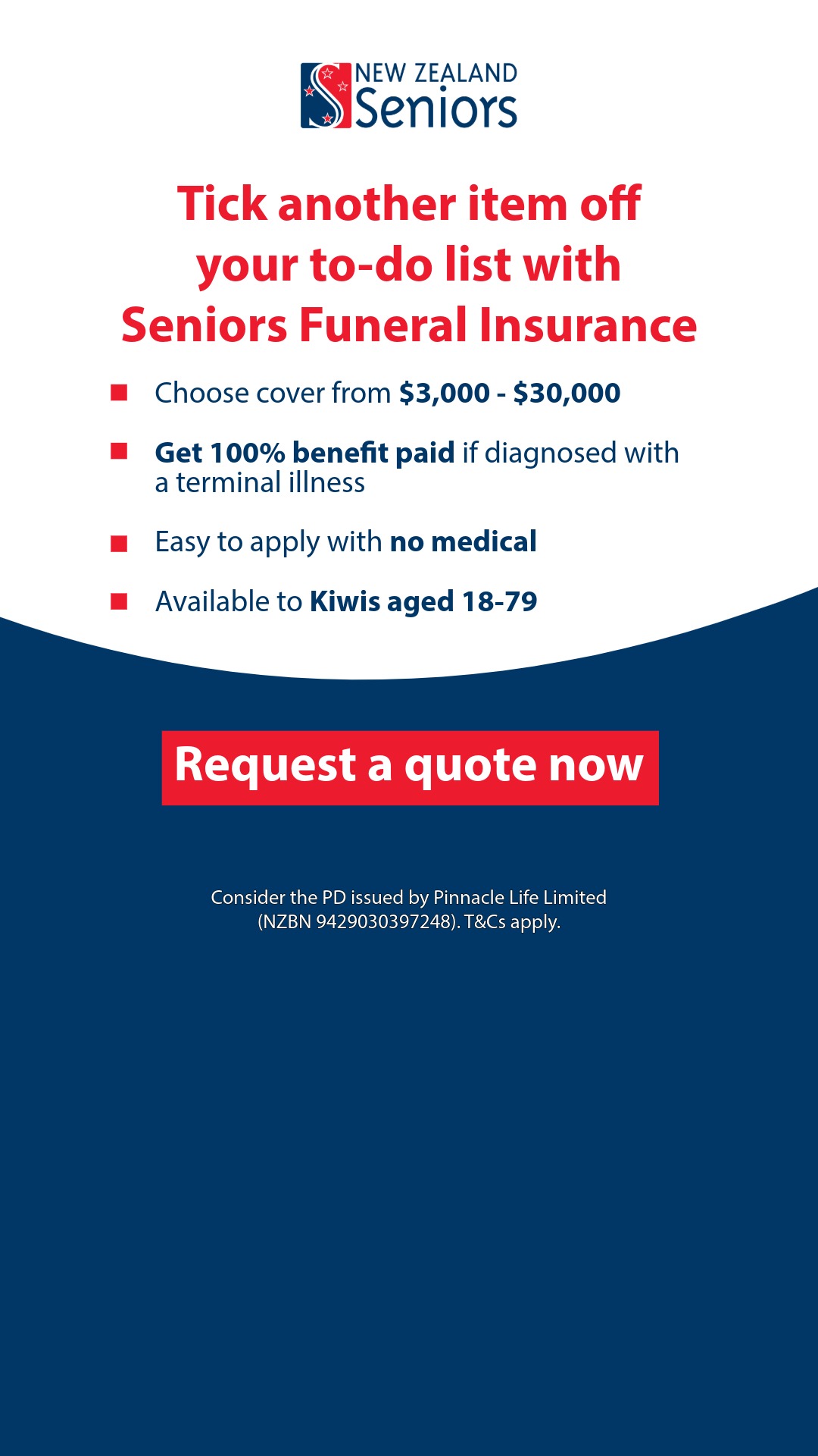 New Zealand Seniors Facebook ad