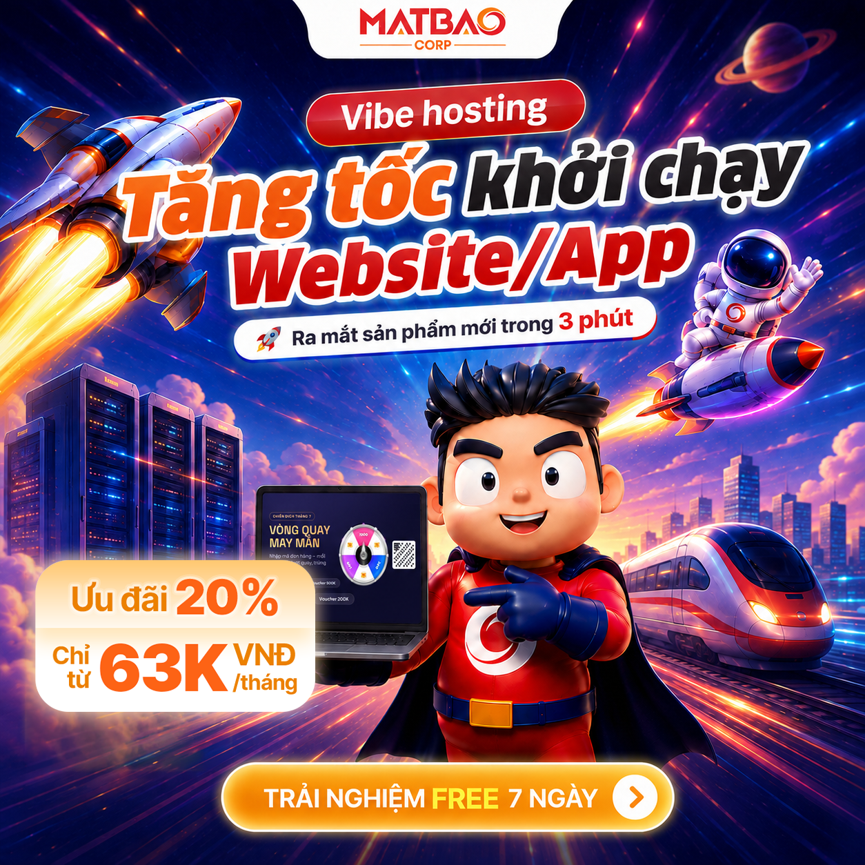 Công Ty Cổ Phần Mắt Bão Facebook ad: Ra mắt Website/App chỉ trong 3 phút cùng…