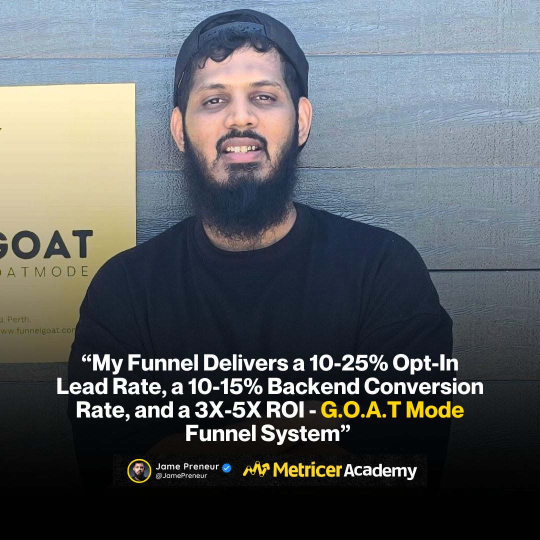Metricer Academy Facebook ad: Become A Funnel Marketer - No.1 Funnel Marketing…