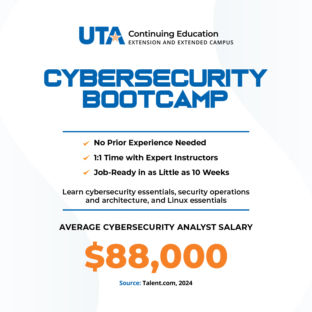 UT Arlington Continuing Education - Powered by QuickStart Facebook ad from May 29, 2026