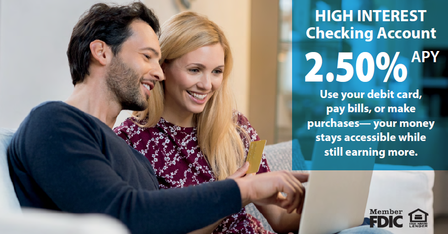 Hatboro Federal Savings Facebook ad: High-Interest Checking, Simplified.