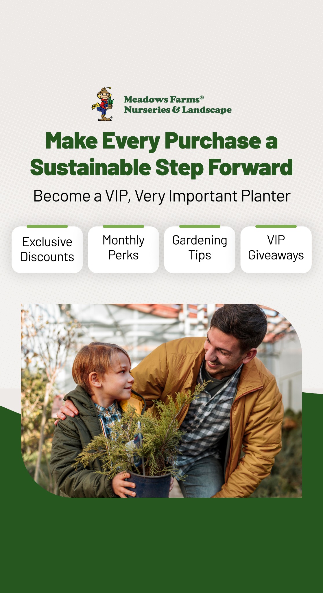 Meadows Farms Nurseries and Landscape Facebook ad from Aug 13, 2025