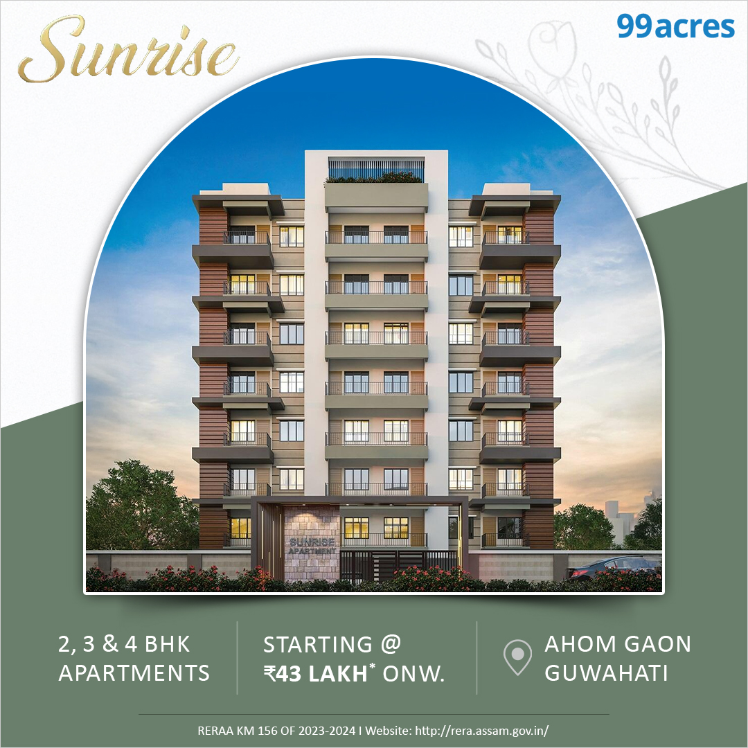 99acres Properties Facebook ad: Homes for Every Dream in Guwahati!
