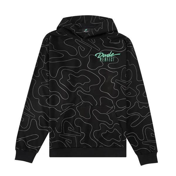 Dude Perfect Facebook ad: Topography Black Hoodie, Limited Drop