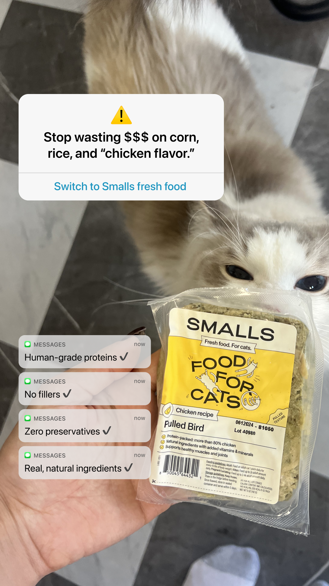 Smalls Facebook ad