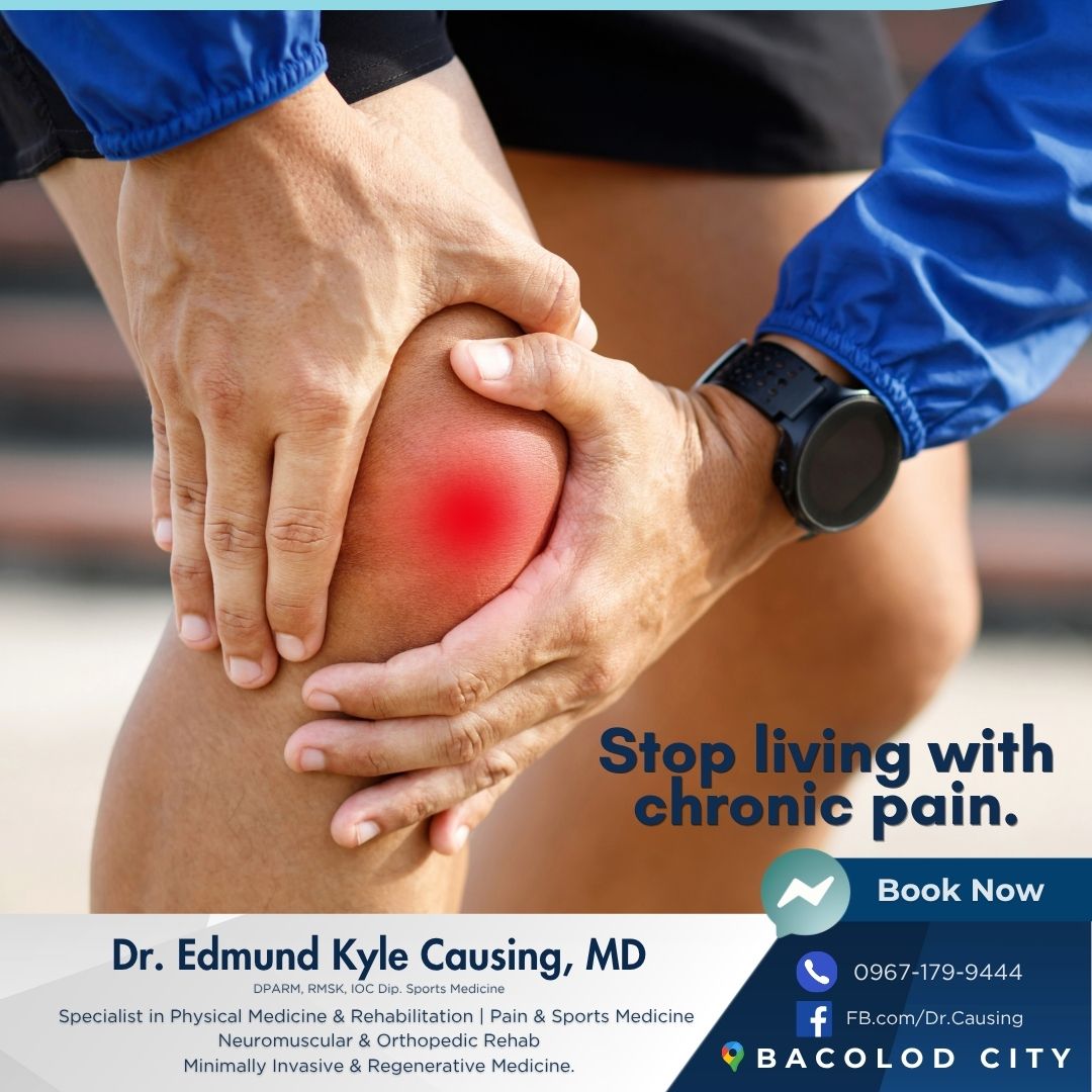 Dr. Causing Facebook ad: Don’t let chronic pain hold you back!