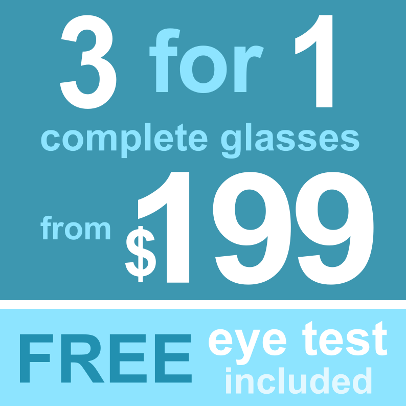 Fantastic Glasses Facebook ad: 3 For 1 Eyeglasses Okotoks | Fantastic Glasses