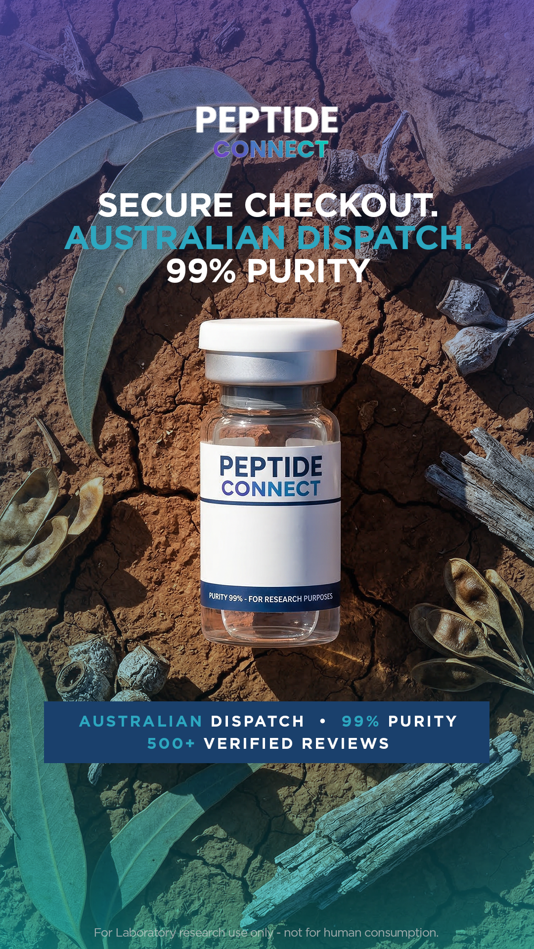 PeptideConnect Facebook ad from Jul 13, 2026