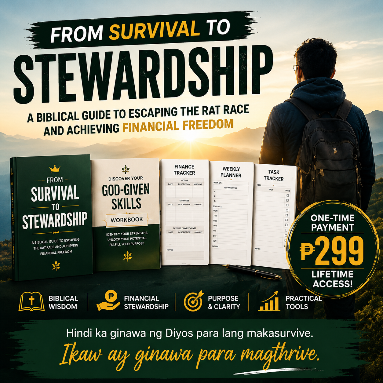 Blessed Beginnings Facebook ad: A Biblical Guide to Financial Freedom
