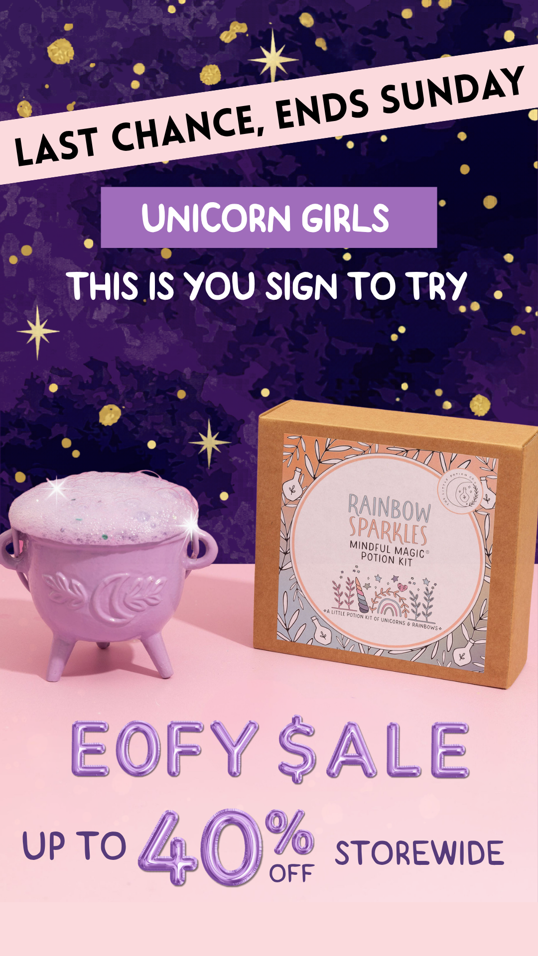 The Little Potion Co Facebook ad
